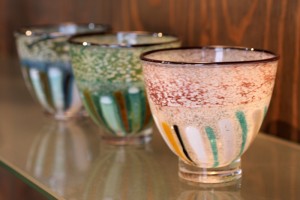 Glass Studio Aaty　雪と華 ぐいのみ　4,200円（税込）