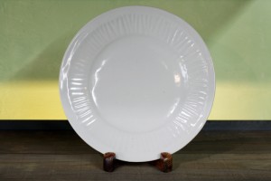 藤塚 光男　白磁鎬 6寸皿　4,200円（税込）