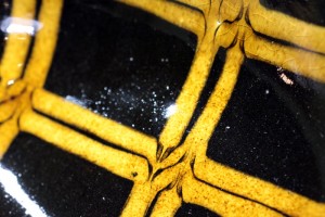 十場 天伸　スリップウェア楕円鉢　3,990円（税込）