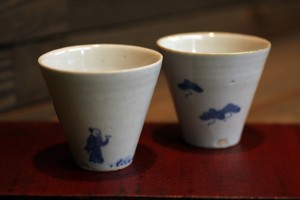 工房あめつち　染付ちょこ（仙人）　2,625円（税込）