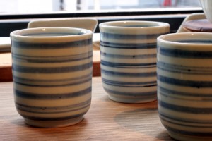 藤塚 光男　細太コマ文湯呑　2,940円（税込）